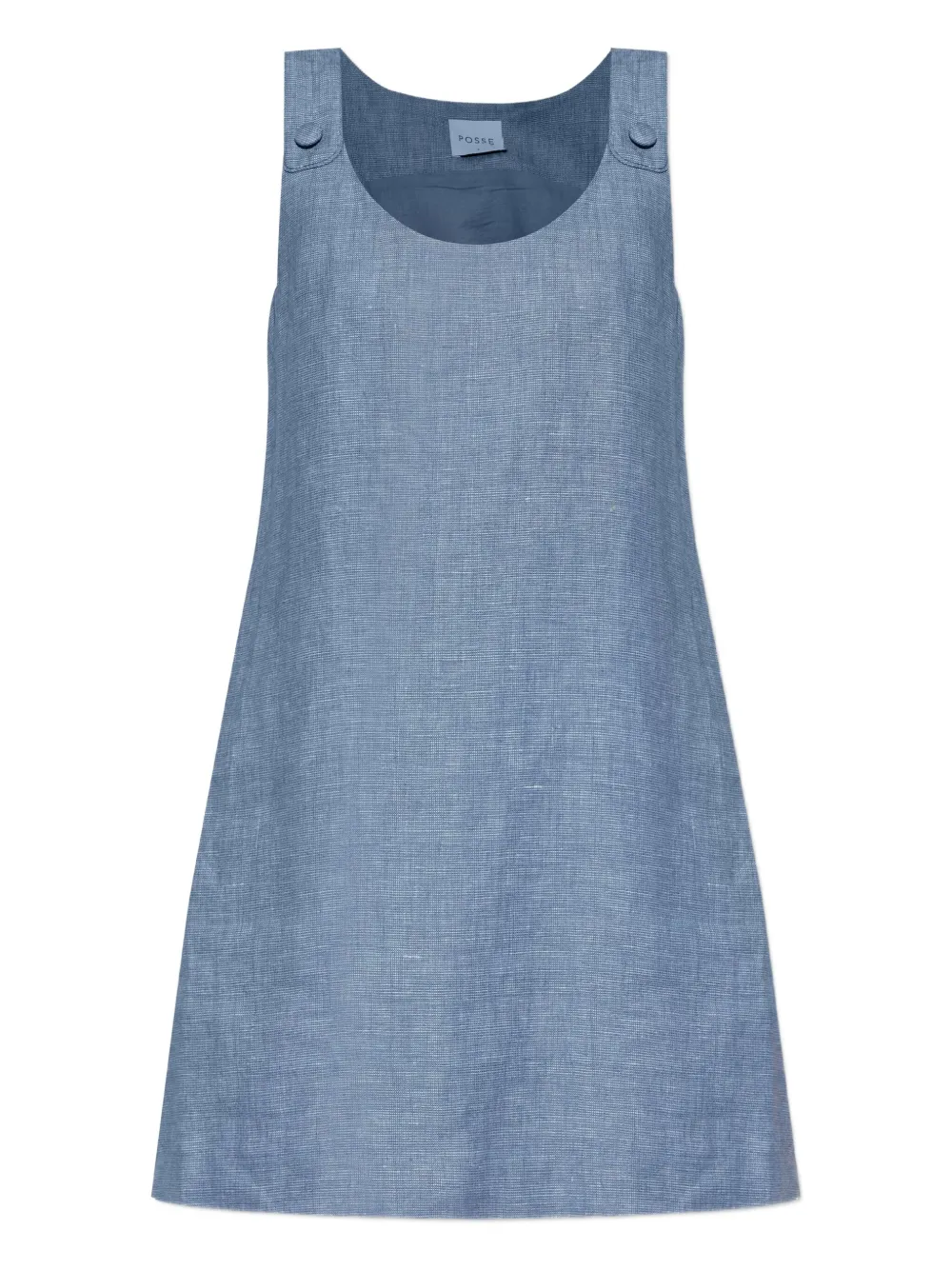 Мини-платье без рукавов с пуговицами Posse, синий
Мини-платье без рукавов с пуговицами Posse, синий