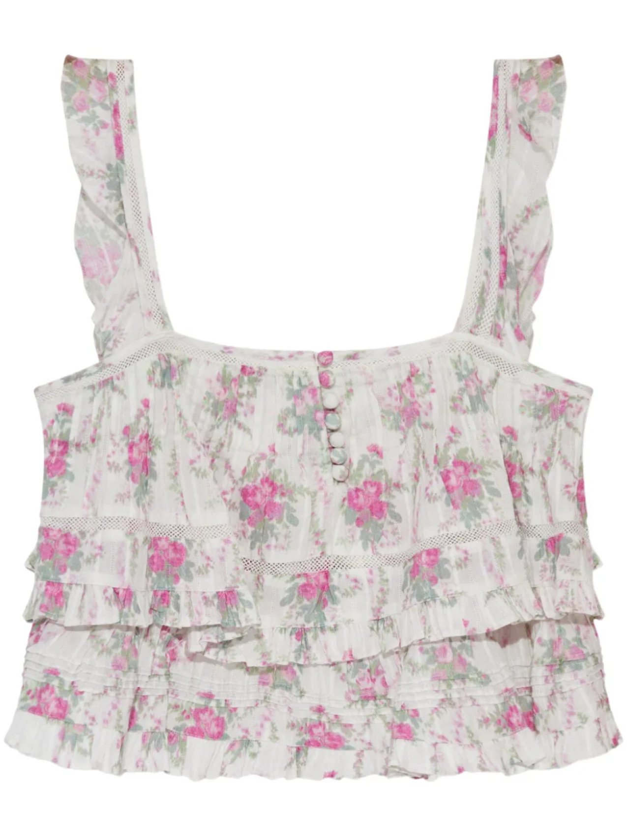 LoveShackFancy топ Novalee, белый
LoveShackFancy топ Novalee, белый