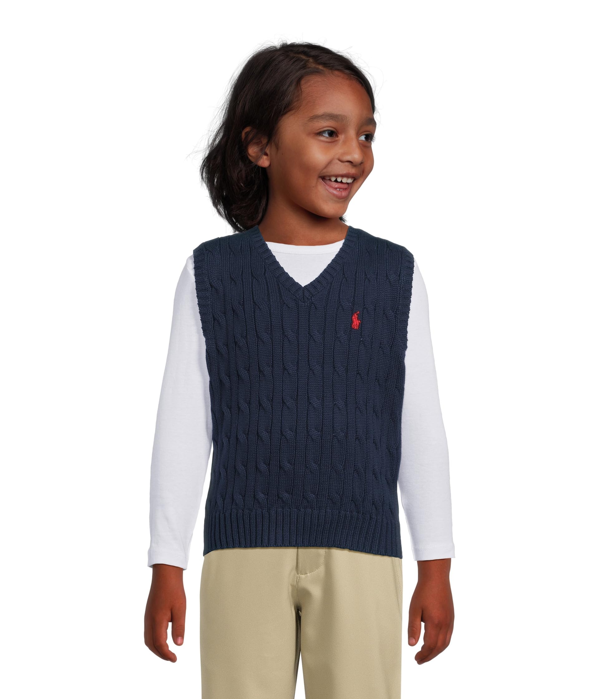 Свитер Polo Ralph Lauren Kids Cable-Knit Cotton Sweater Vest, цвет RL Navy
Свитер Polo Ralph Lauren Kids Cable-Knit Cotton Sweater Vest, цвет RL Navy