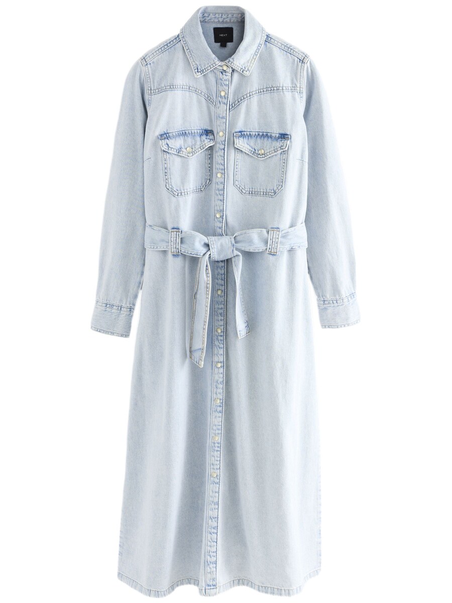 Платье-рубашка Next, светло-синий
Платье-рубашка Next, светло-синий