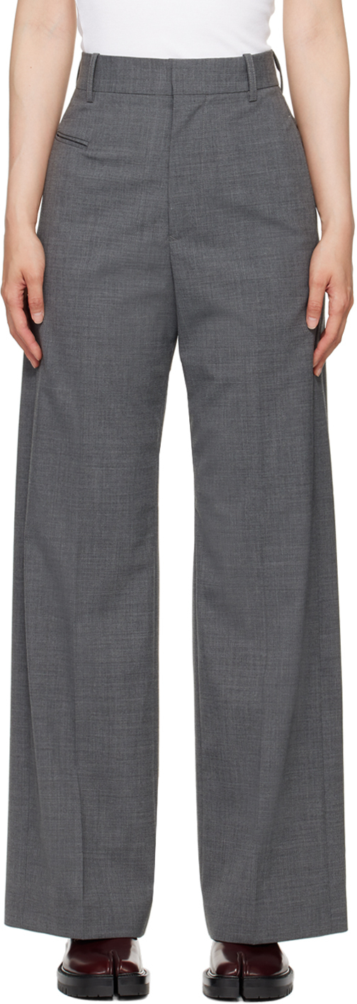 Серые брюки со стежками MM6 Maison Margiela
Серые брюки со стежками MM6 Maison Margiela