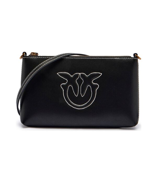Кожаная сумочка плоская горизонтальная мини Pinko, черный
Кожаная сумочка плоская горизонтальная мини Pinko, черный