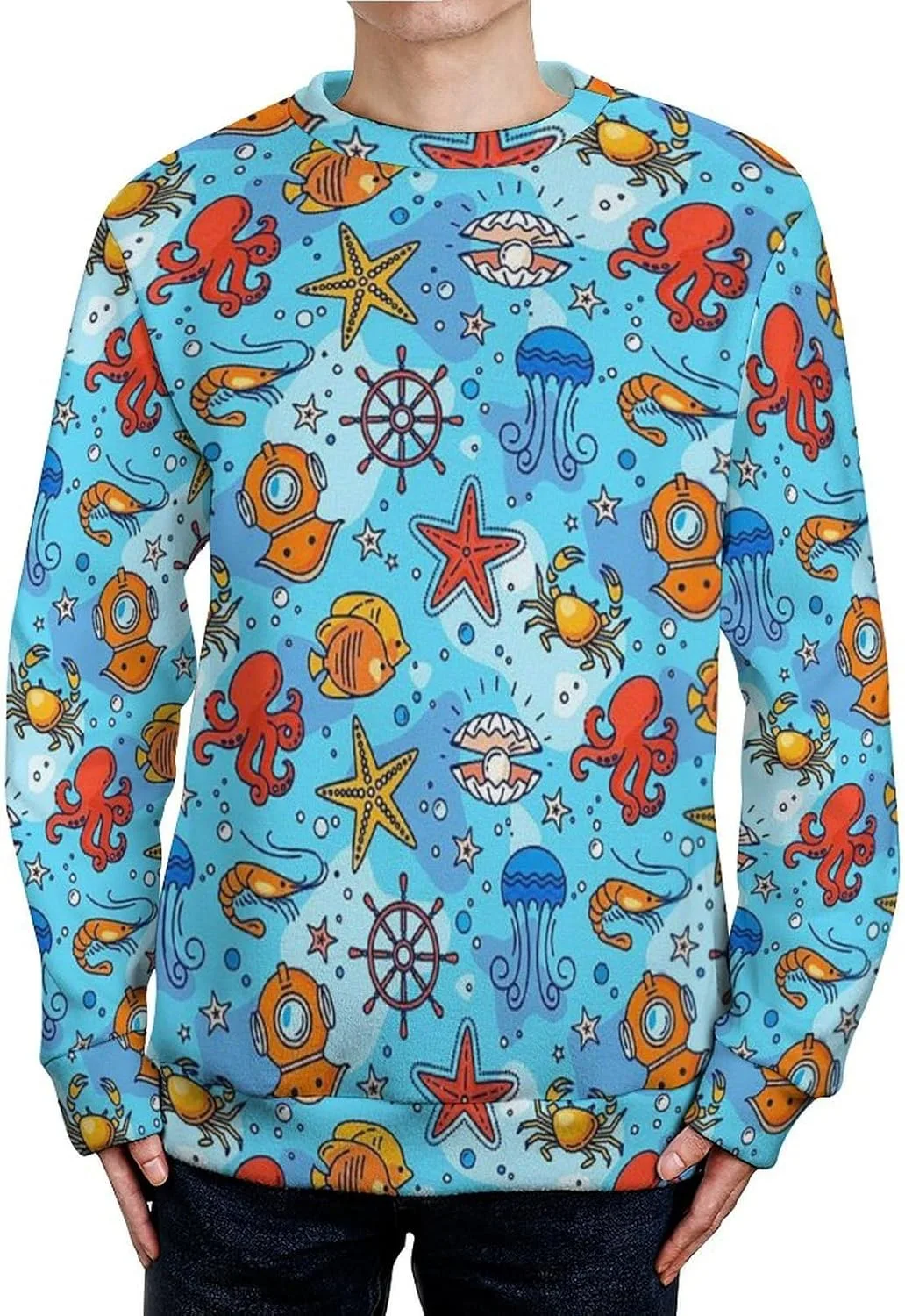 Мужской свитер с круглым вырезом Sharks Slim Fit TXCUTE
Мужской свитер с круглым вырезом Sharks Slim Fit TXCUTE