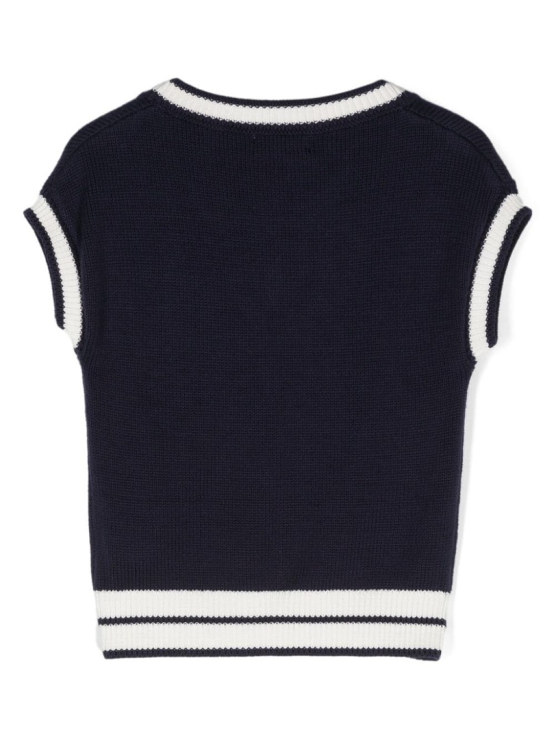 Monnalisa трикотажный жилет с вышитым логотипом, синий
Monnalisa трикотажный жилет с вышитым логотипом, синий