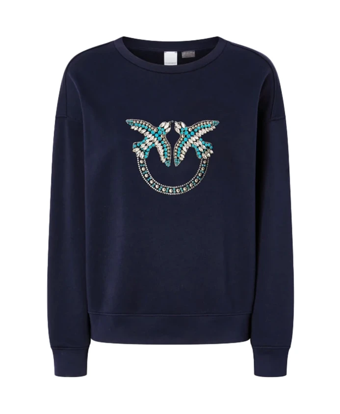 Толстовка Nelly с вышивкой в виде влюбленных птичек. Pinko, синий
Толстовка Nelly с вышивкой в виде влюбленных птичек. Pinko, синий