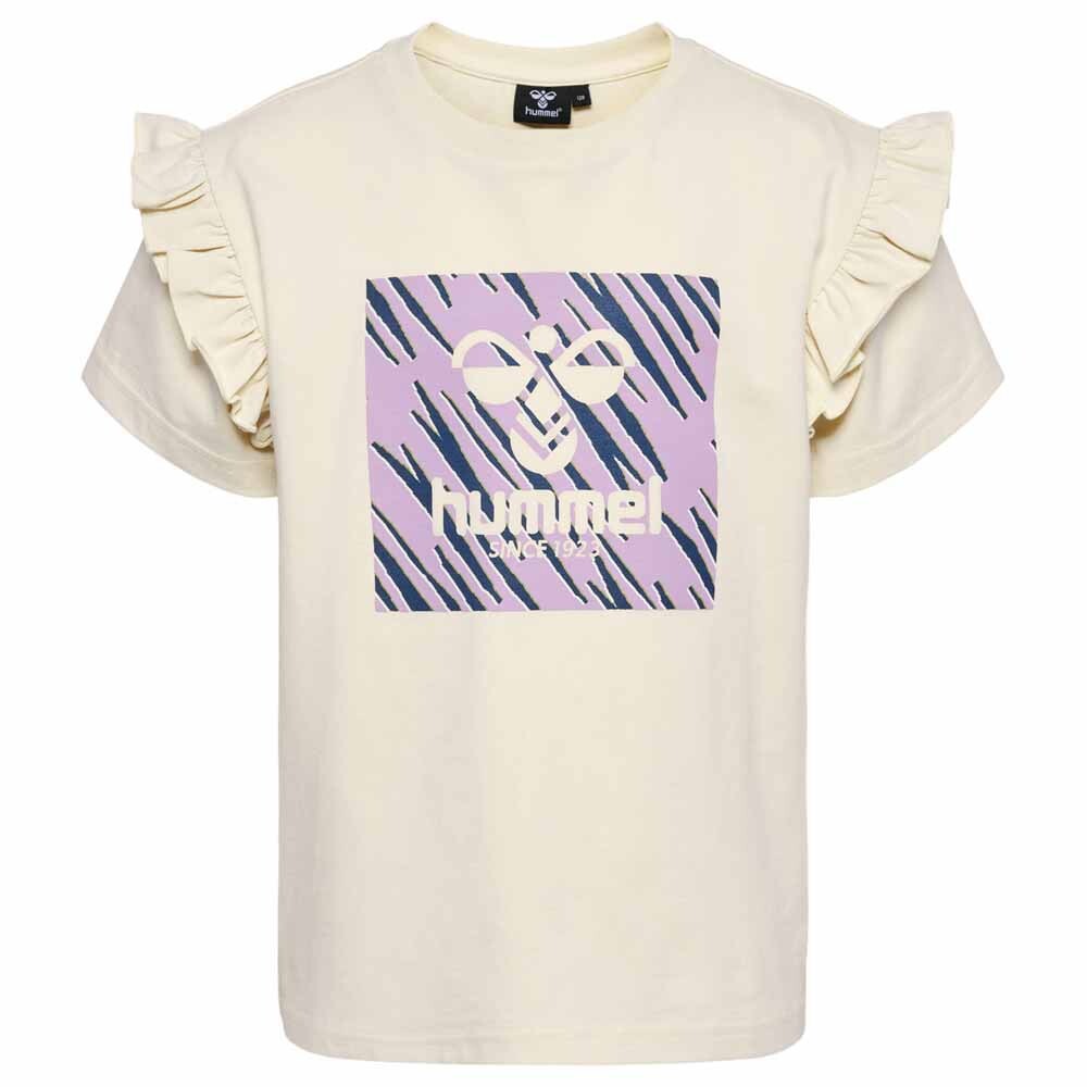 Футболка Hummel Flowy Ruffle, бежевый 
Футболка Hummel Flowy Ruffle, бежевый