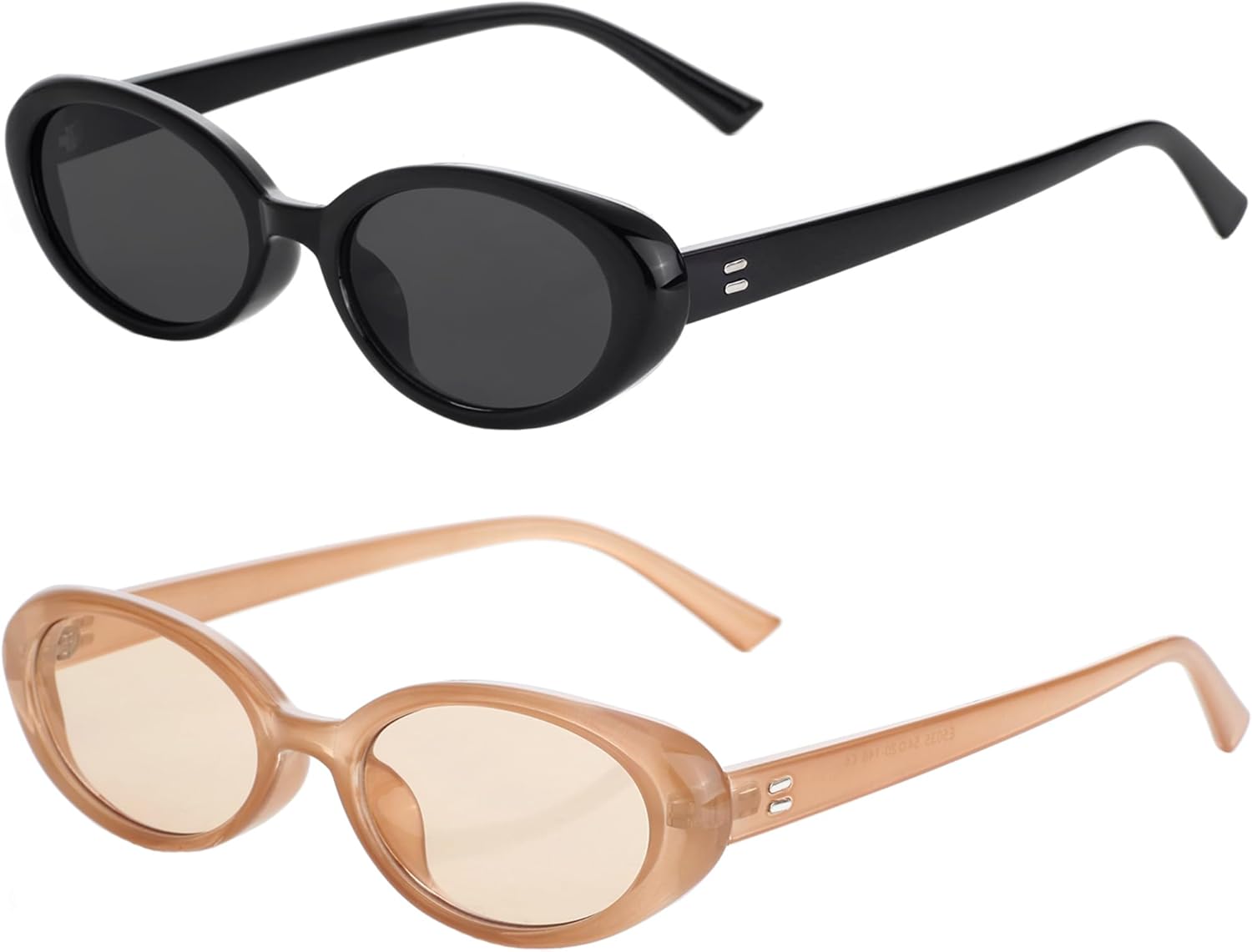 Винтажные солнцезащитные очки Onrtry маленького овального размера для женщин и мужчин, 90-е годы, узкие очки, защита UV400, комплект из 2 штук, A04 Black/Grey+light Brown/Brown
Винтажные солнцезащитные очки Onrtry маленького овального размера для женщин и мужчин, 90-е годы, узкие очки, защита UV400, комплект из 2 штук, A04 Black/Grey+light Brown/Brown