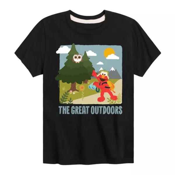 Футболка для мальчиков 8-20 лет "Улица Сезам: Элмо на природе" с принтом Licensed Character, черный
Футболка для мальчиков 8-20 лет "Улица Сезам: Элмо на природе" с принтом Licensed Character, черный