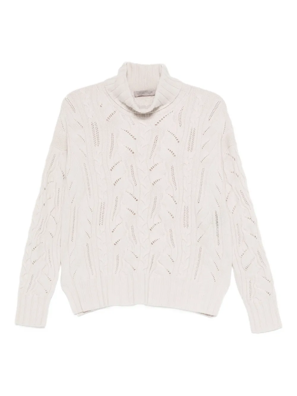 Свитер фактурной вязки с высоким воротником D.Exterior, белый
Свитер фактурной вязки с высоким воротником D.Exterior, белый