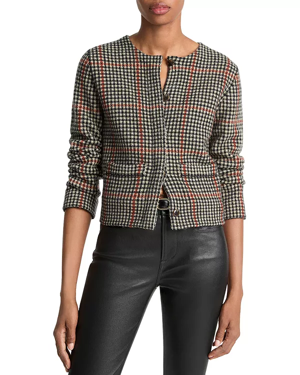 Кардиган с круглым вырезом из шерсти и кашемира Vince, коричневый
Кардиган с круглым вырезом из шерсти и кашемира Vince, коричневый