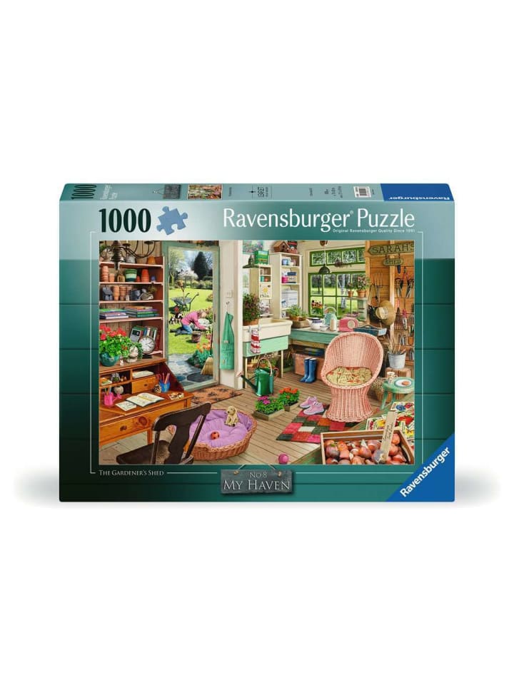 Пазл Ravensburger, 1000 деталей, «Мой уголок № 8, садовый сарай», разноцветный
Пазл Ravensburger, 1000 деталей, «Мой уголок № 8, садовый сарай», разноцветный