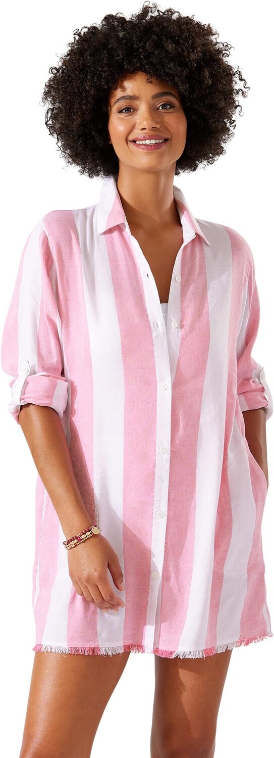 Накидка Rugby Beach Stripe Boyfriend Shirt Cover-Up Tommy Bahama, цвет Coral Coast
Накидка Rugby Beach Stripe Boyfriend Shirt Cover-Up Tommy Bahama, цвет Coral Coast