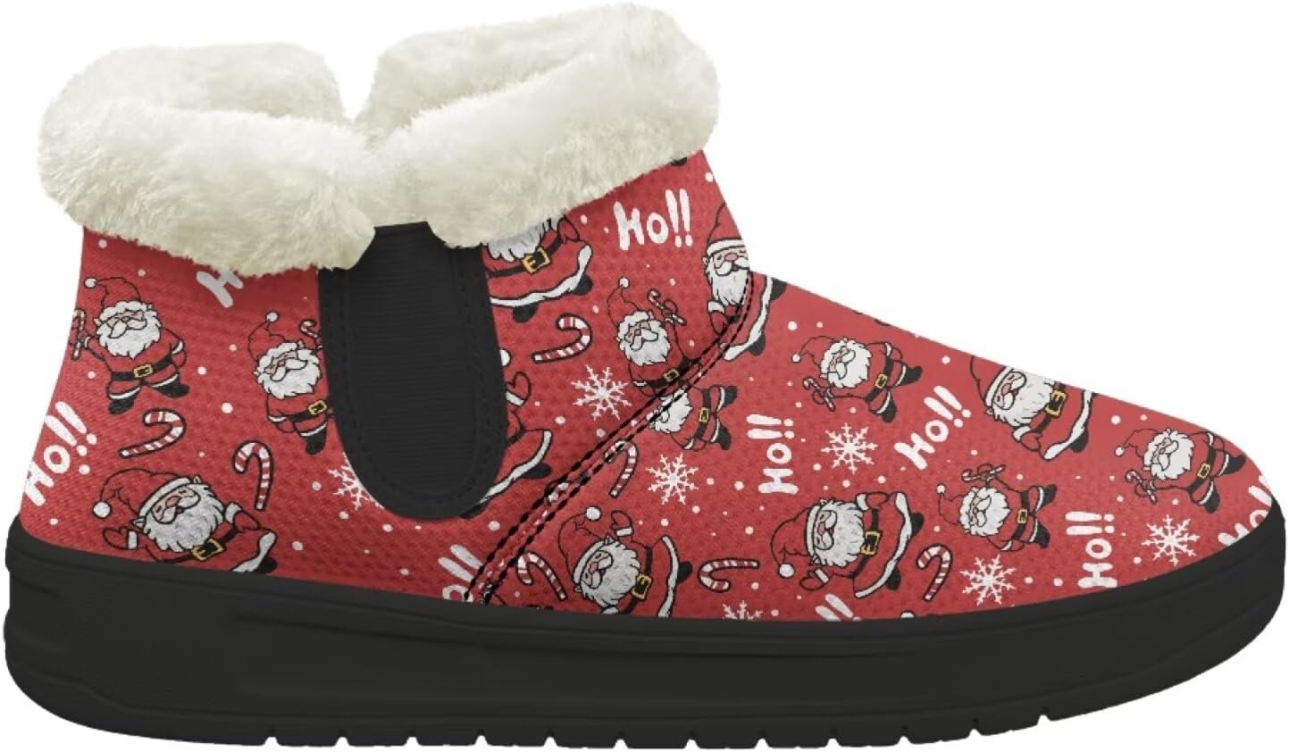 Зимние теплые плюшевые ботинки Forchrinse с меховой подкладкой для женщин и мужчин, удобные зимние ботильоны для прогулок, Santa Claus
Зимние теплые плюшевые ботинки Forchrinse с меховой подкладкой для женщин и мужчин, удобные зимние ботильоны для прогулок, Santa Claus