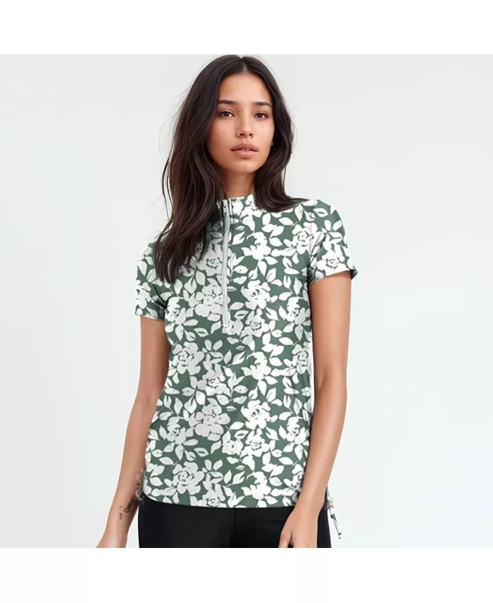 Женский купальный топ Adele с полузастежкой Calypsa, мультиколор 
Женский купальный топ Adele с полузастежкой Calypsa, мультиколор