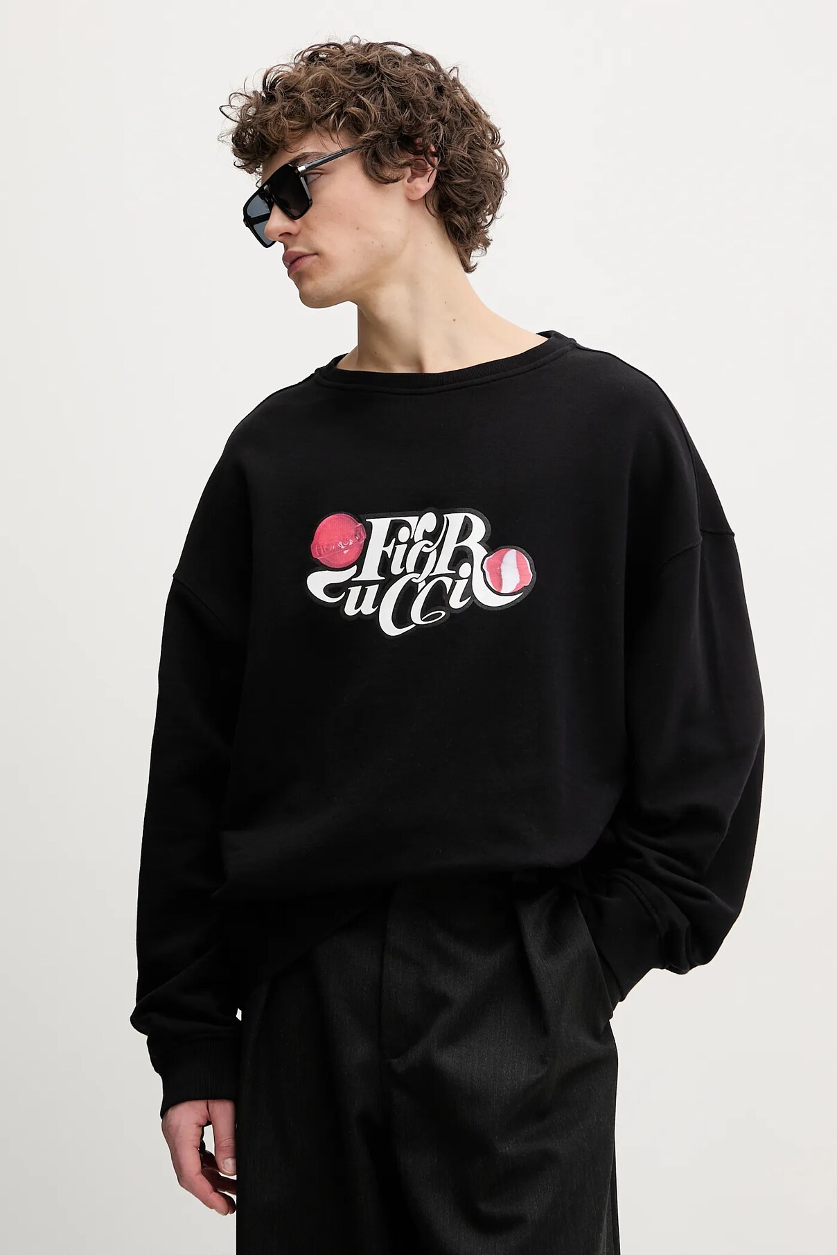 Хлопковая толстовка с завитками и логотипом Lollipop, свободный крой Fiorucci, черный
Хлопковая толстовка с завитками и логотипом Lollipop, свободный крой Fiorucci, черный