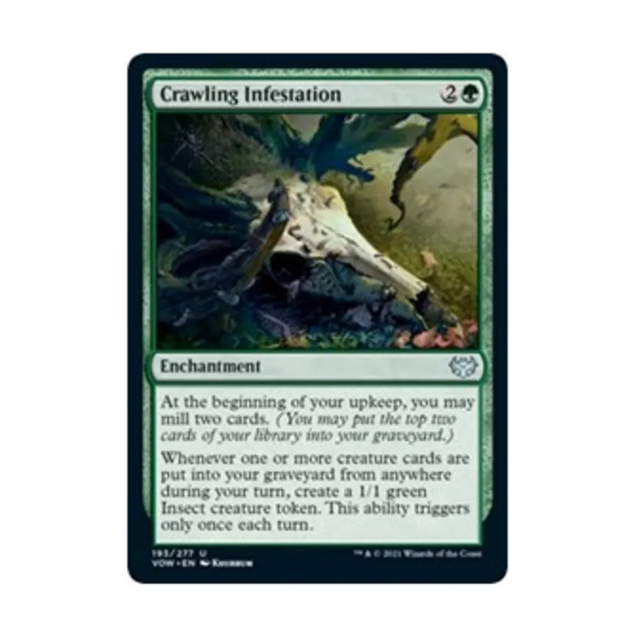 CCG Ползающее заражение (U), MTG - Innistrad: Crimson Vow 
CCG Ползающее заражение (U), MTG - Innistrad: Crimson Vow