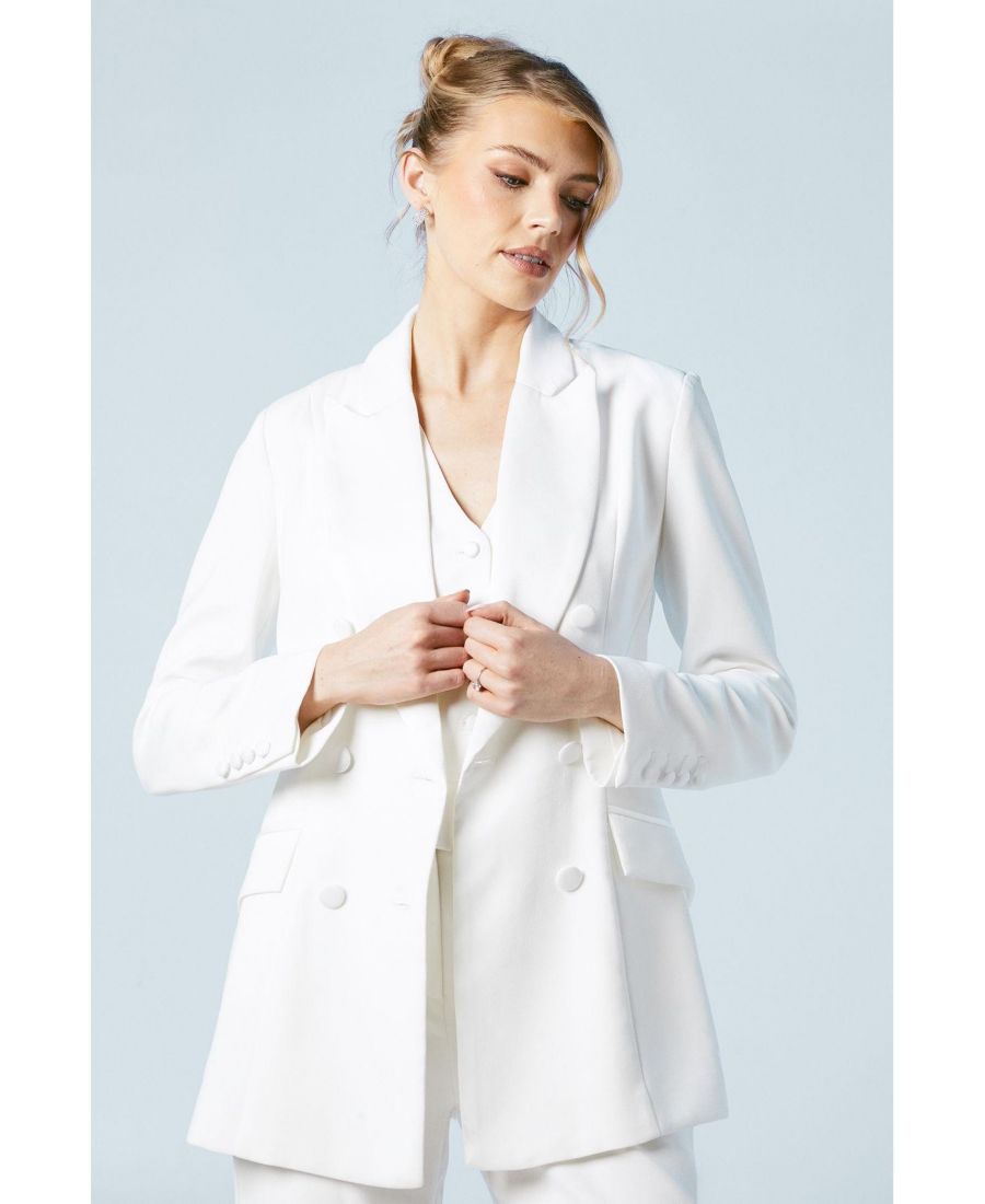 Женский двубортный блейзер в форме песочных часов Coast, Ivory
Женский двубортный блейзер в форме песочных часов Coast, Ivory