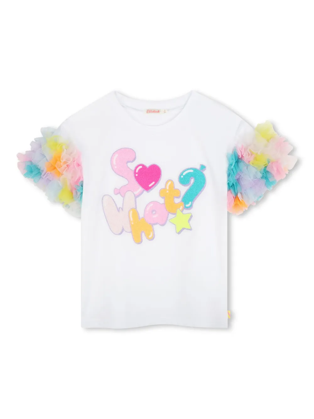 Футболка с тюлем Billieblush, белый 
Футболка с тюлем Billieblush, белый