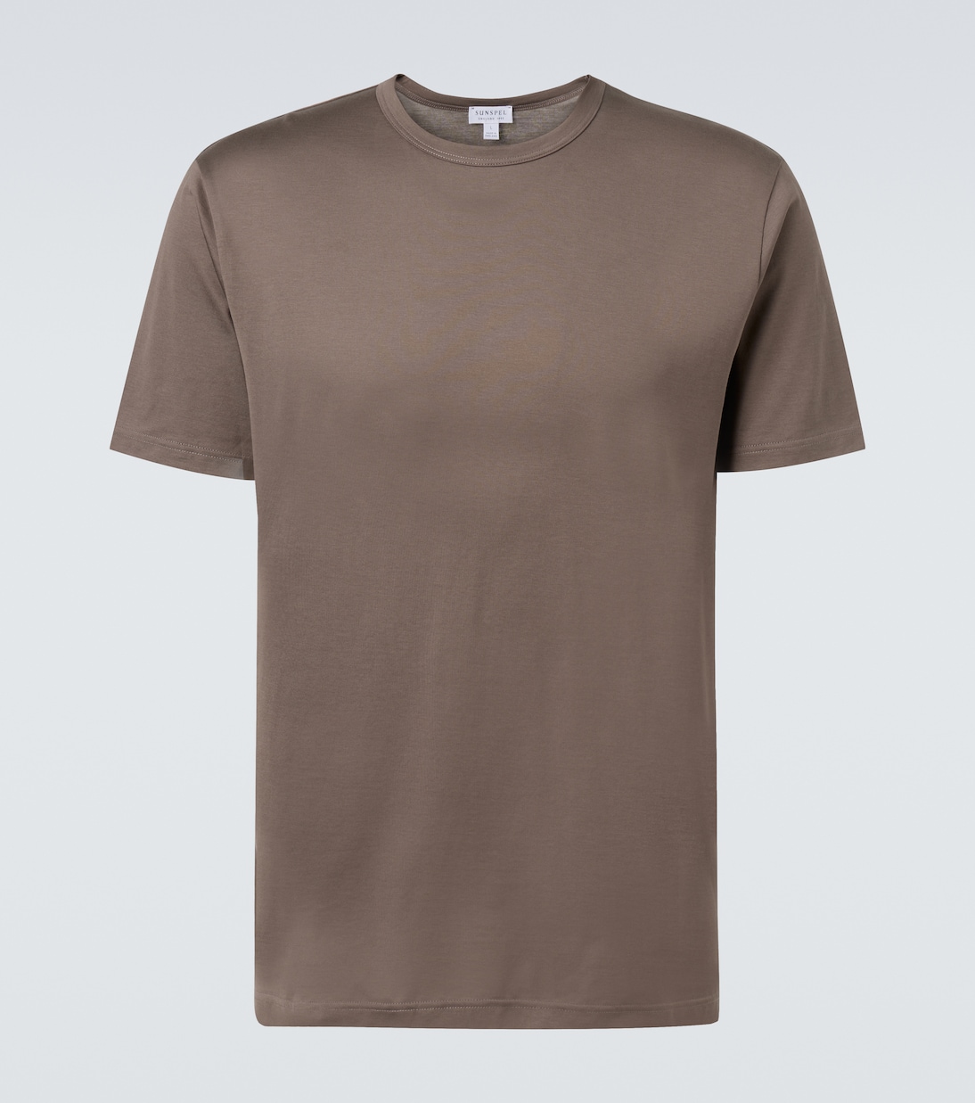 Хлопковая футболка Sunspel, Walnut
Хлопковая футболка Sunspel, Walnut