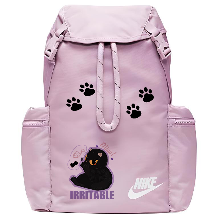 Nike Тканевый рюкзак с термопереносом унисекс светло-ледяной фиолетовый, Gluttonous Cat
Nike Тканевый рюкзак с термопереносом унисекс светло-ледяной фиолетовый, Gluttonous Cat