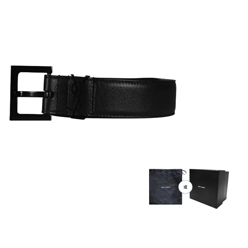 SAINT LAURENT Модный кожаный ремень с пряжкой, Black
SAINT LAURENT Модный кожаный ремень с пряжкой, Black