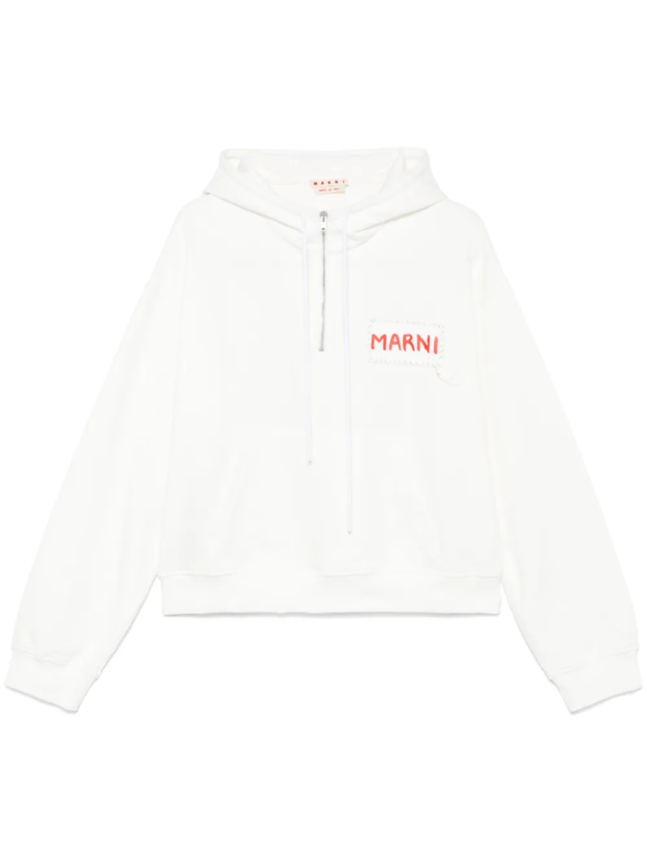 Толстовка с капюшоном и нашивкой-логотипом Marni, белый
Толстовка с капюшоном и нашивкой-логотипом Marni, белый