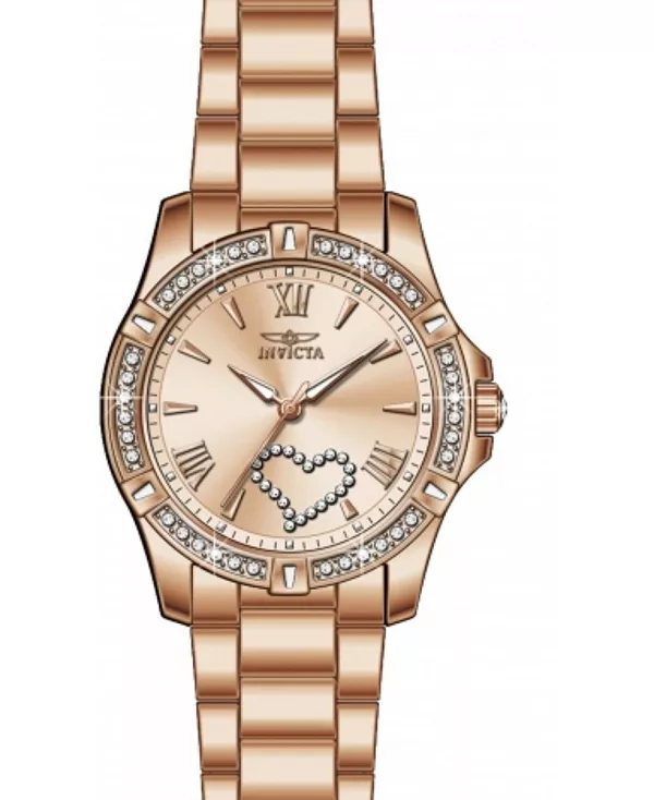 Женские кварцевые часы Angel 49843 с двумя стрелками и циферблатом из розового золота Invicta, gold
Женские кварцевые часы Angel 49843 с двумя стрелками и циферблатом из розового золота Invicta, gold