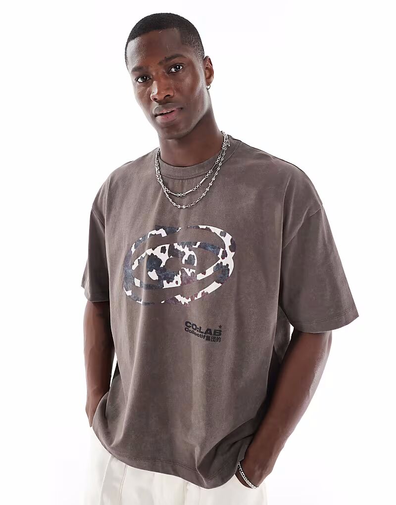 Футболка свободного кроя ASOS DESIGN из плотной ткани плотностью 220 г/м² коричневого цвета с уличной графикой
Футболка свободного кроя ASOS DESIGN из плотной ткани плотностью 220 г/м² коричневого цвета с уличной графикой