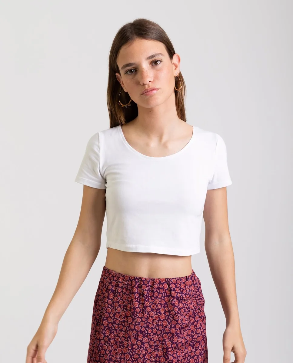 Женская укороченная футболка с коротким рукавом The-Are, белый
Женская укороченная футболка с коротким рукавом The-Are, белый