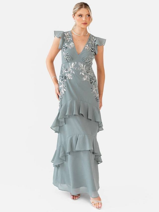 V-образный вырез расшитый макси-платье Maya Deluxe, Misty Green
V-образный вырез расшитый макси-платье Maya Deluxe, Misty Green