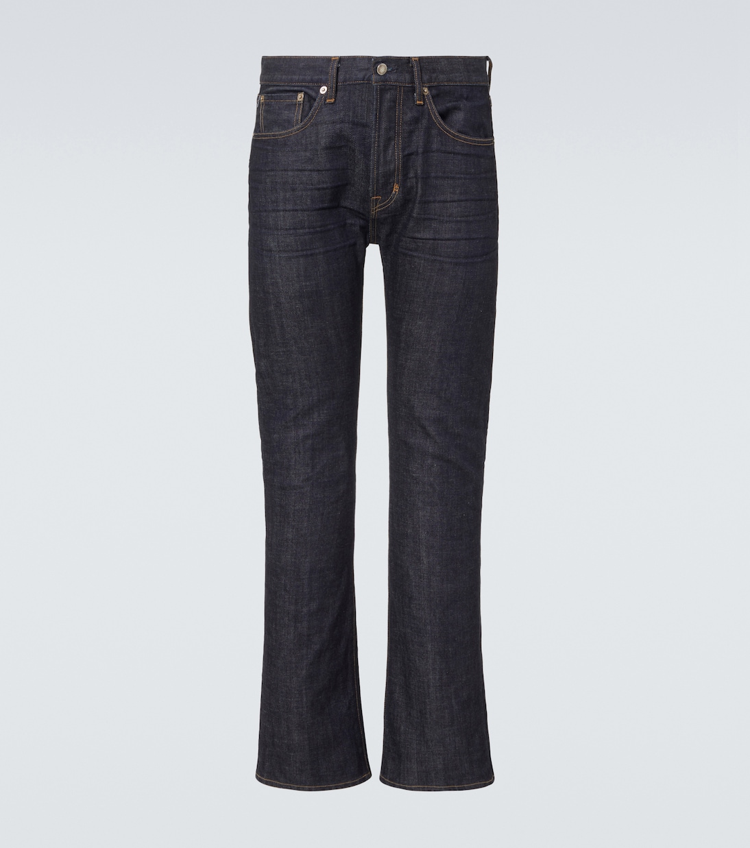 Джинсы bootcut со средней посадкой Tom Ford, Rinse Blue
Джинсы bootcut со средней посадкой Tom Ford, Rinse Blue