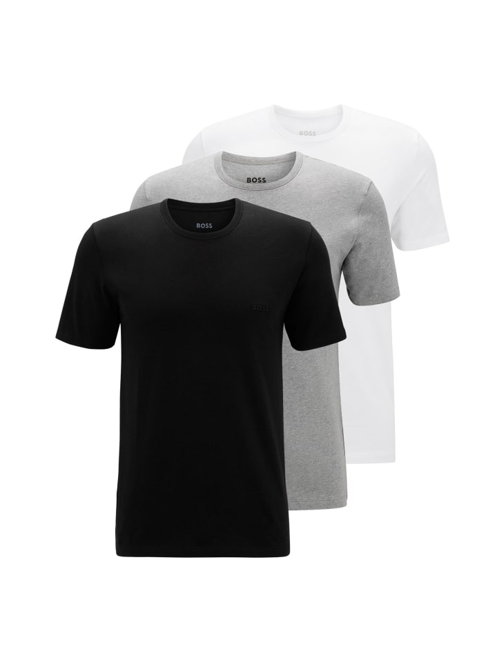 Набор из 3 разноцветных футболок с круглым вырезом
Набор из 3 разноцветных футболок с круглым вырезом