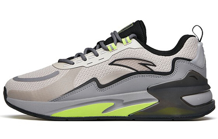 Обувь для повседневной носки, мужская, низкая, вторая степень, серая/черная/песчаная буря, пепельная Anta, Черный, Обувь для повседневной носки, мужская, низкая, вторая степень, серая/черная/песчаная буря, пепельная Anta