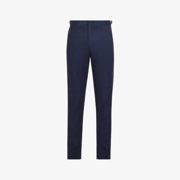 Прямые льняные брюки узкого кроя Griffon Orlebar Brown, темно-синий
Прямые льняные брюки узкого кроя Griffon Orlebar Brown, темно-синий