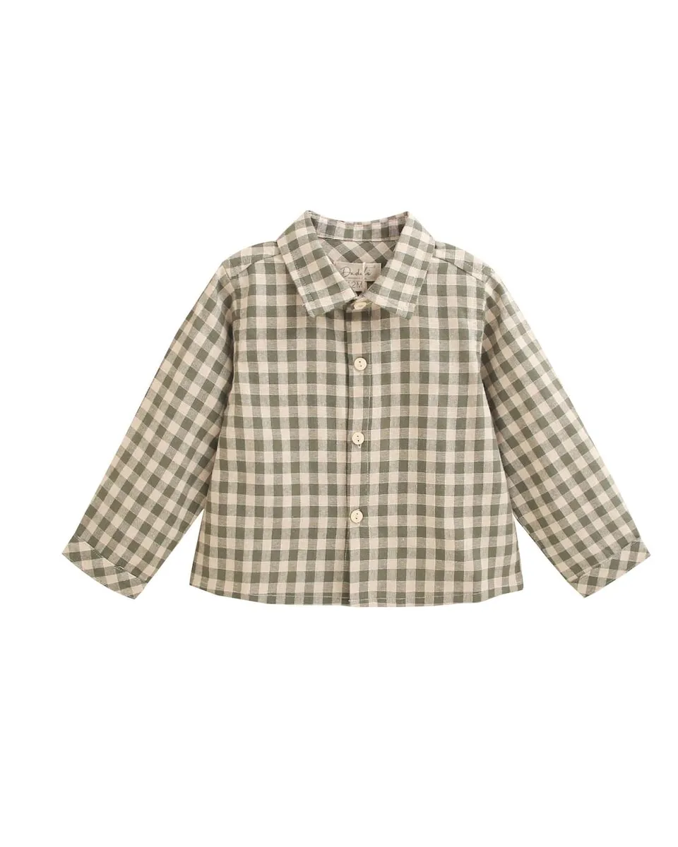 Детская рубашка в клетку Vichy Dadati, светло-зеленый
Детская рубашка в клетку Vichy Dadati, светло-зеленый