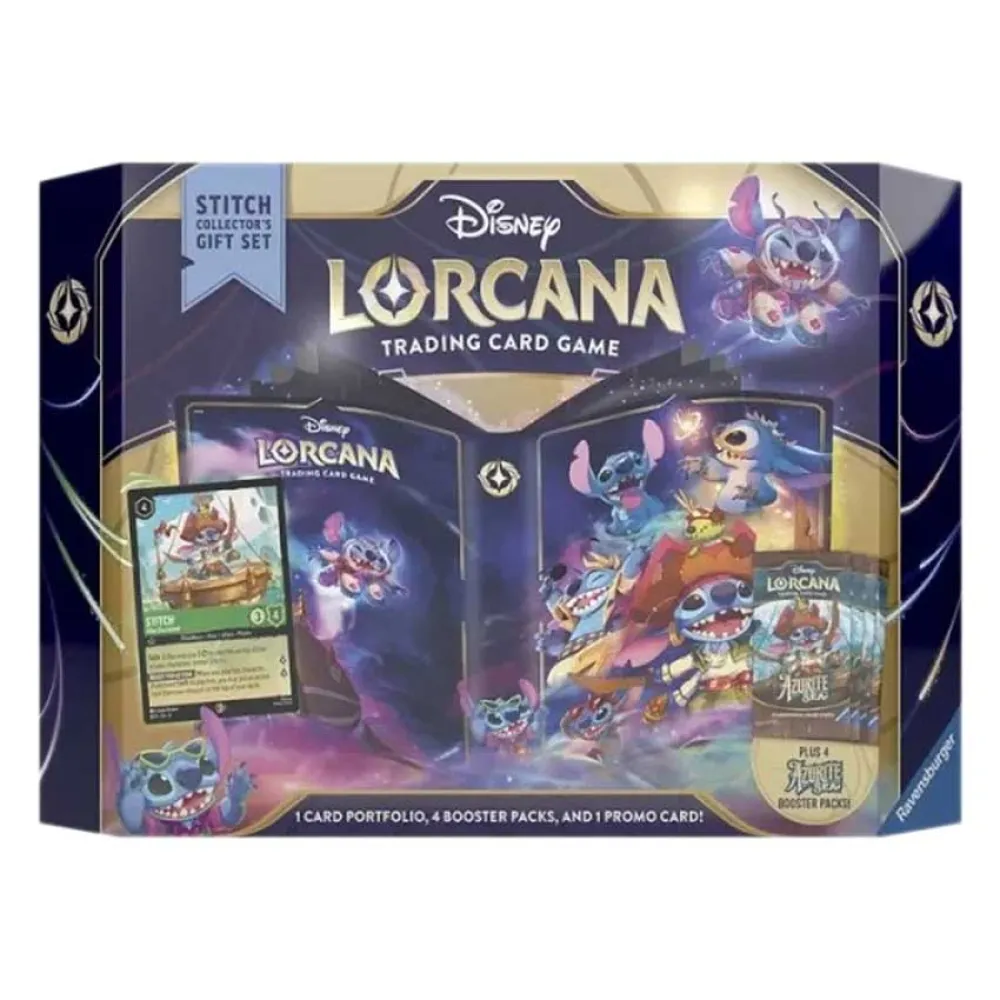 Подарочный коллекционный набор Disney Stitch: коллекционные карточки Lorcana Azurite Sea на английском языке, прозрачный
Подарочный коллекционный набор Disney Stitch: коллекционные карточки Lorcana Azurite Sea на английском языке, прозрачный