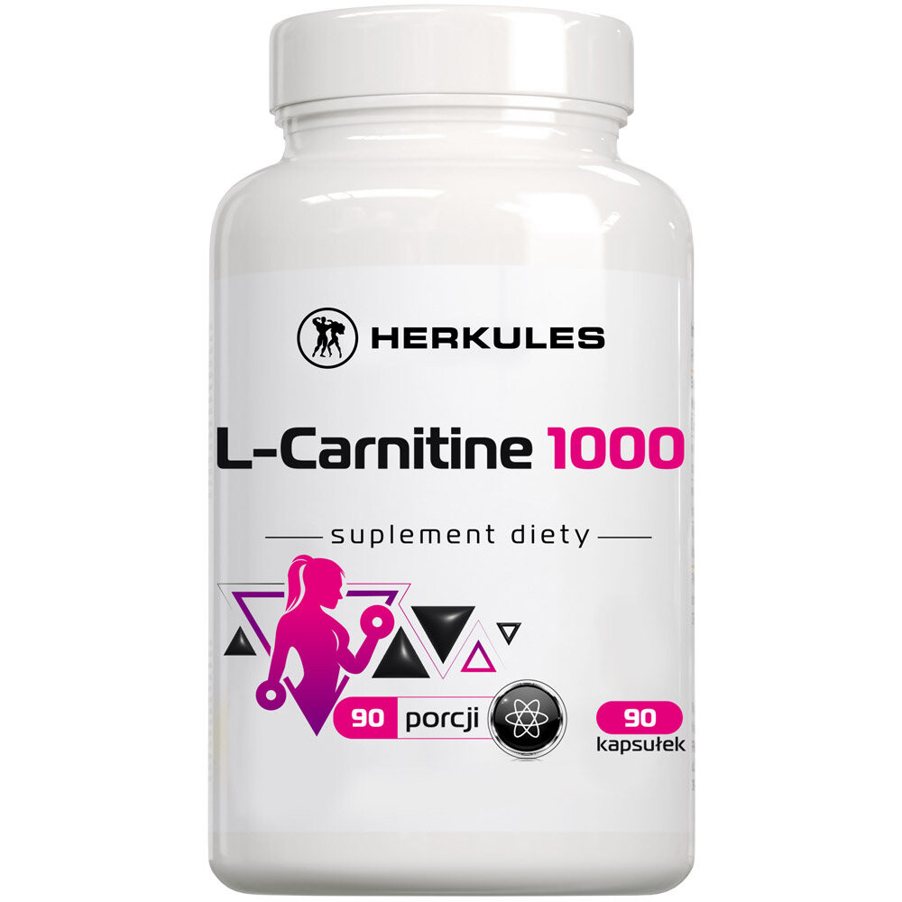 Herkules, L-Carnitine 1000, БАД, 90 капсул 
Herkules, L-Carnitine 1000, БАД, 90 капсул