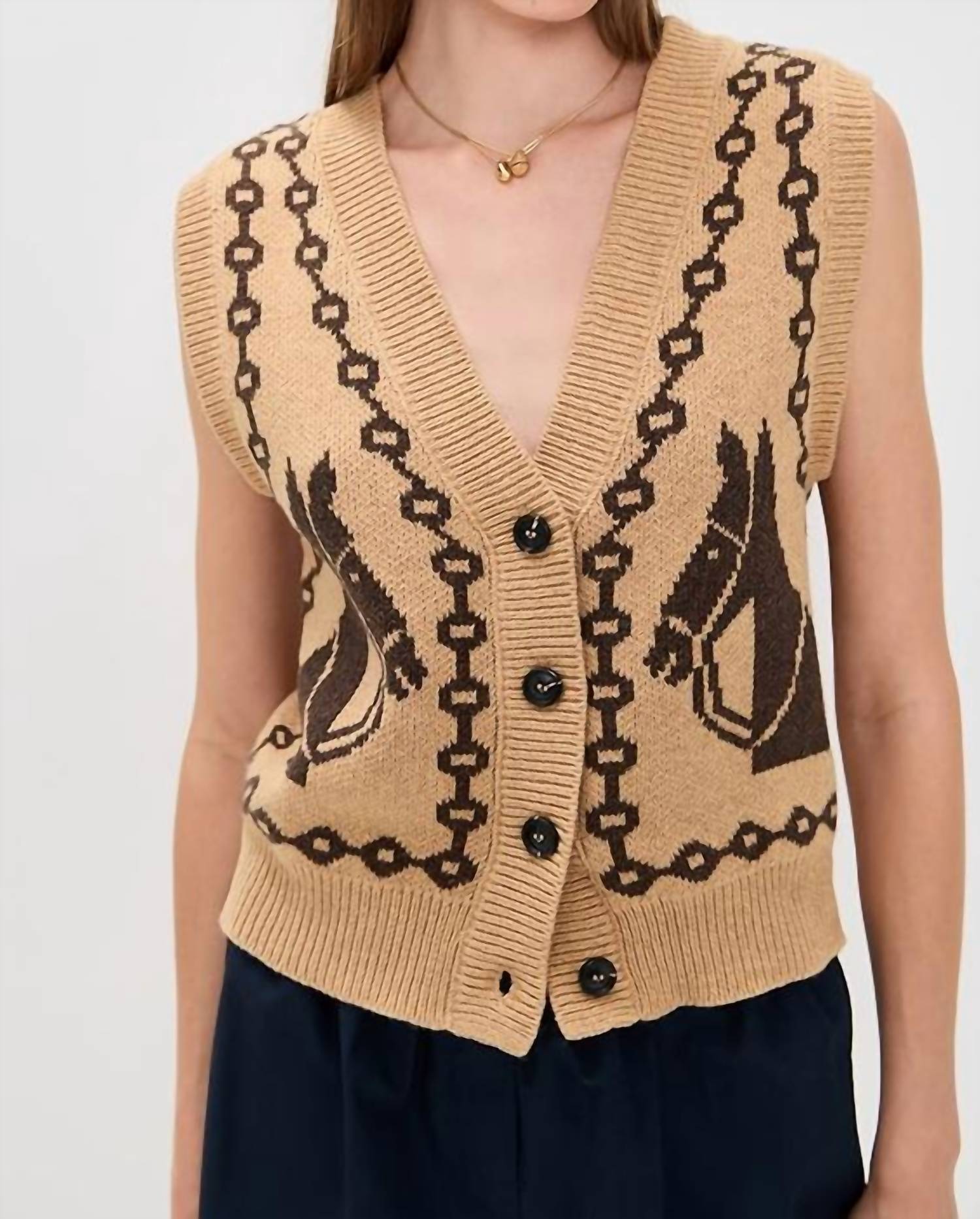 Жилет из верблюжьей шерсти Moon River, коричневый
Жилет из верблюжьей шерсти Moon River, коричневый