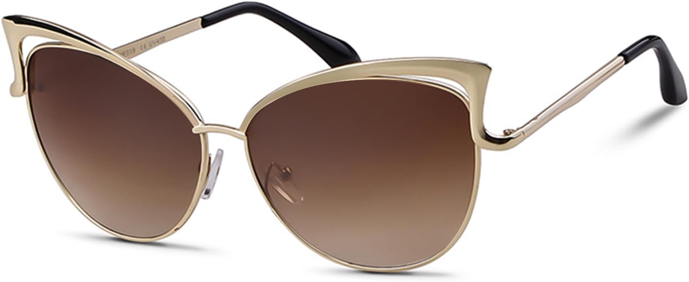 Крупные дизайнерские солнцезащитные очки-«кошачий глаз» круглой формы для женщин и мужчин, модные ретро-очки с металлическим корпусом, защита от ультрафиолета UV400 DQbhzh, Gold/Light Brown
Крупные дизайнерские солнцезащитные очки-«кошачий глаз» круглой формы для женщин и мужчин, модные ретро-очки с металлическим корпусом, защита от ультрафиолета UV400 DQbhzh, Gold/Light Brown