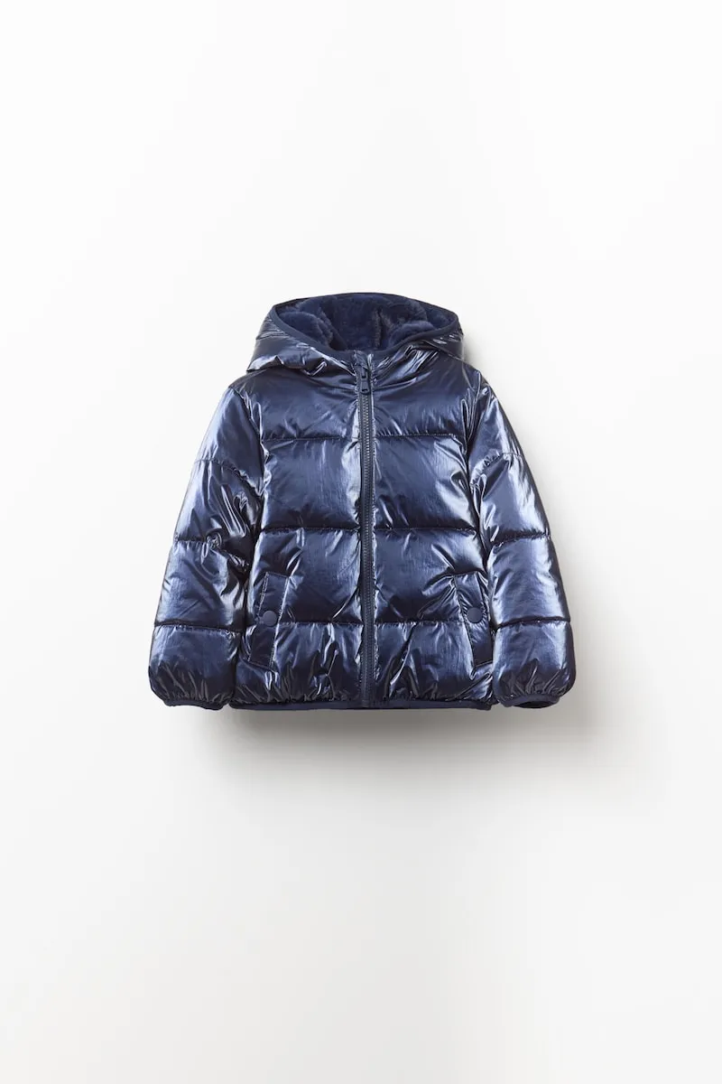 Двустороннее металлизированное пальто Sfera, темно-синий
Двустороннее металлизированное пальто Sfera, темно-синий