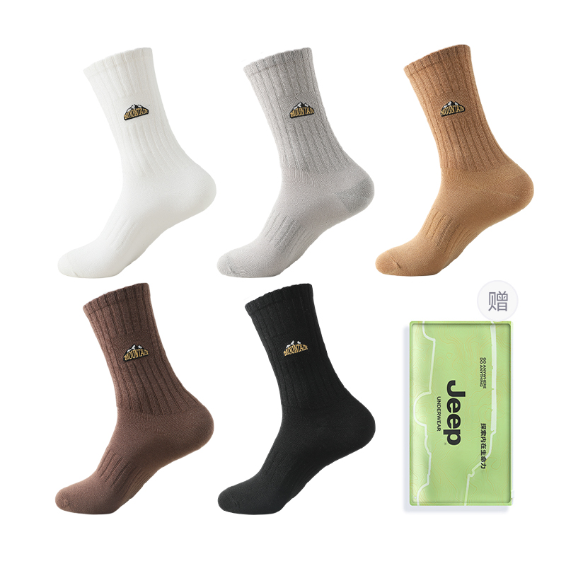 Носки Mid Calf мужские, набор из 5 пар Jeep, белый+светло-серый+milk coffee+coffee+черный
Носки Mid Calf мужские, набор из 5 пар Jeep, белый+светло-серый+milk coffee+coffee+черный