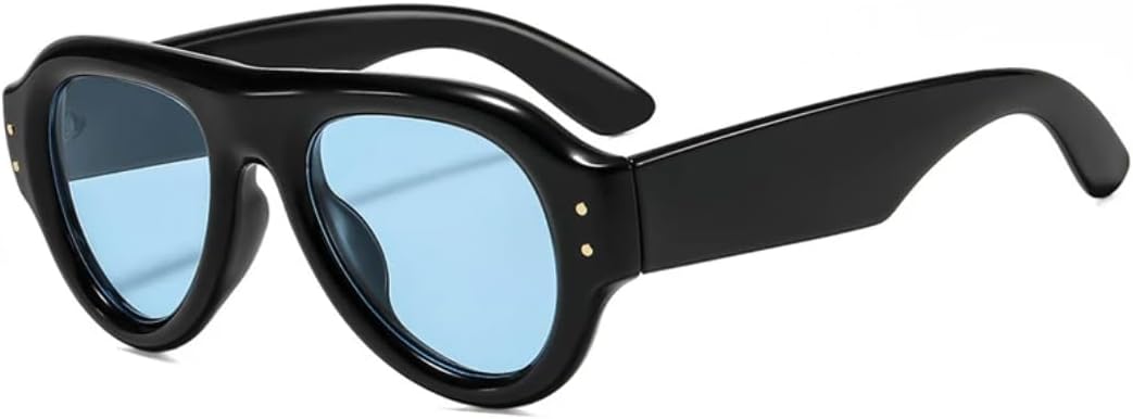 Солнцезащитные очки Rivets для женщин, солнцезащитные очки UV400, модные очки для мужчин, широкие дужки, овальные, в стиле панк, для активного отдыха TVTBBVV, Black Blue
Солнцезащитные очки Rivets для женщин, солнцезащитные очки UV400, модные очки для мужчин, широкие дужки, овальные, в стиле панк, для активного отдыха TVTBBVV, Black Blue