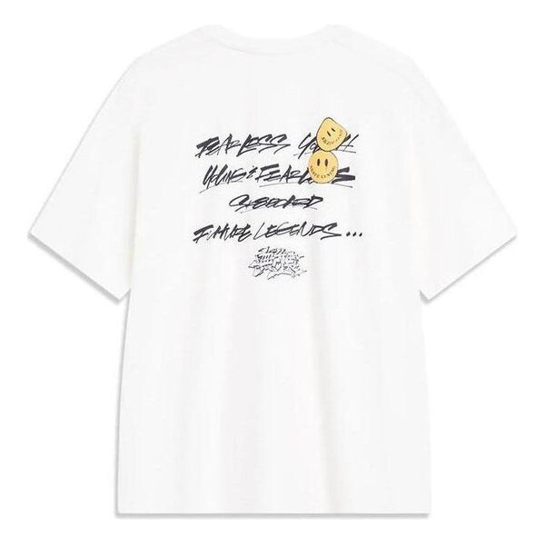 Футболка x og_slick скейтбординг футболка с коротким рукавом Li-Ning, белый 
Футболка x og_slick скейтбординг футболка с коротким рукавом Li-Ning, белый