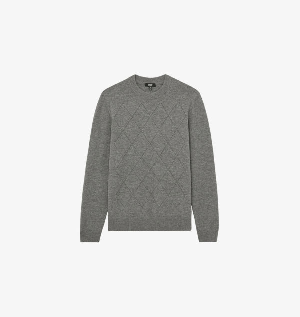 Вязаный шерстяной джемпер Vince с круглым вырезом Reiss, серый
Вязаный шерстяной джемпер Vince с круглым вырезом Reiss, серый