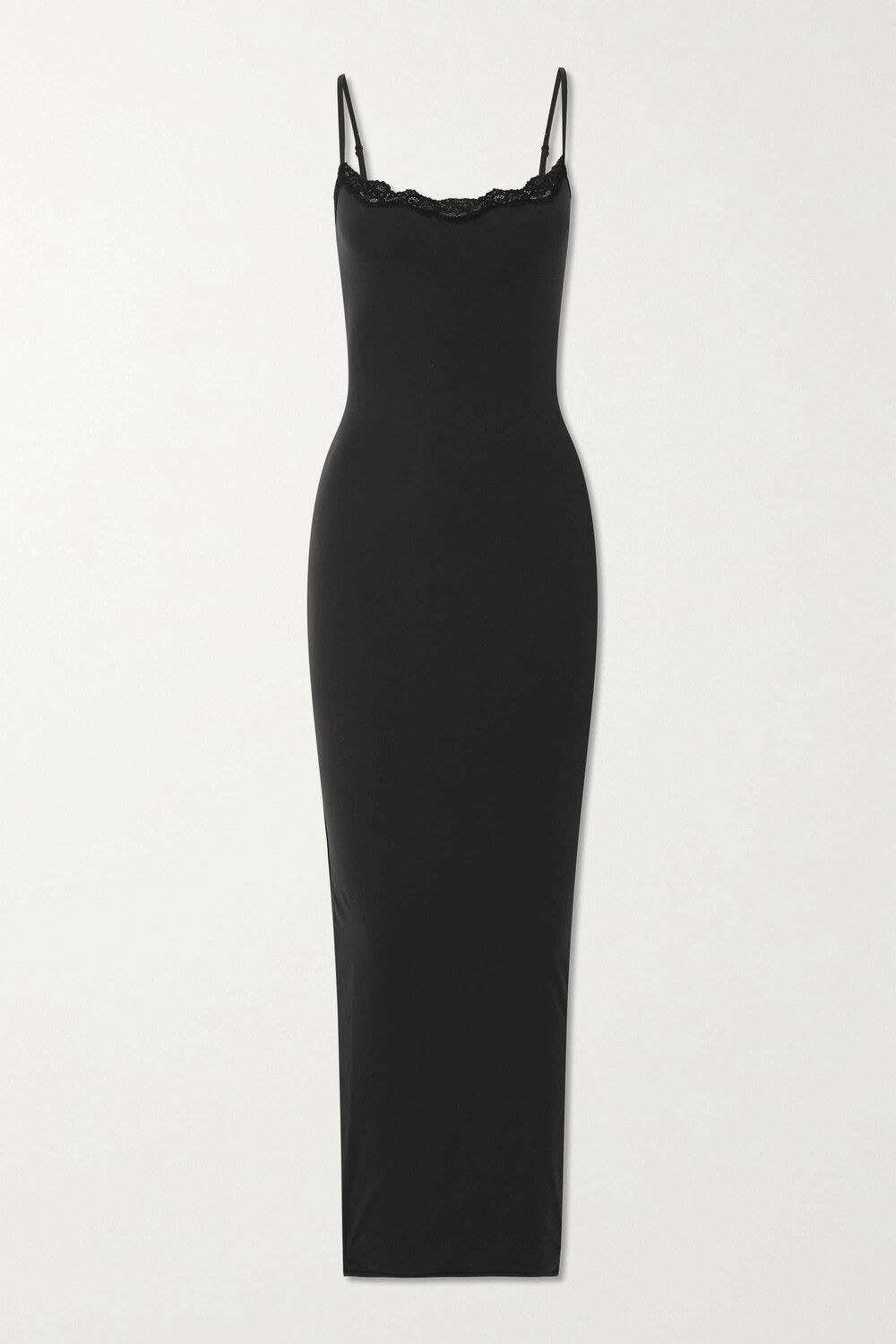 Эластичное платье макси с кружевом SKIMS Fits Everyone - Onyx, черный
Эластичное платье макси с кружевом SKIMS Fits Everyone - Onyx, черный