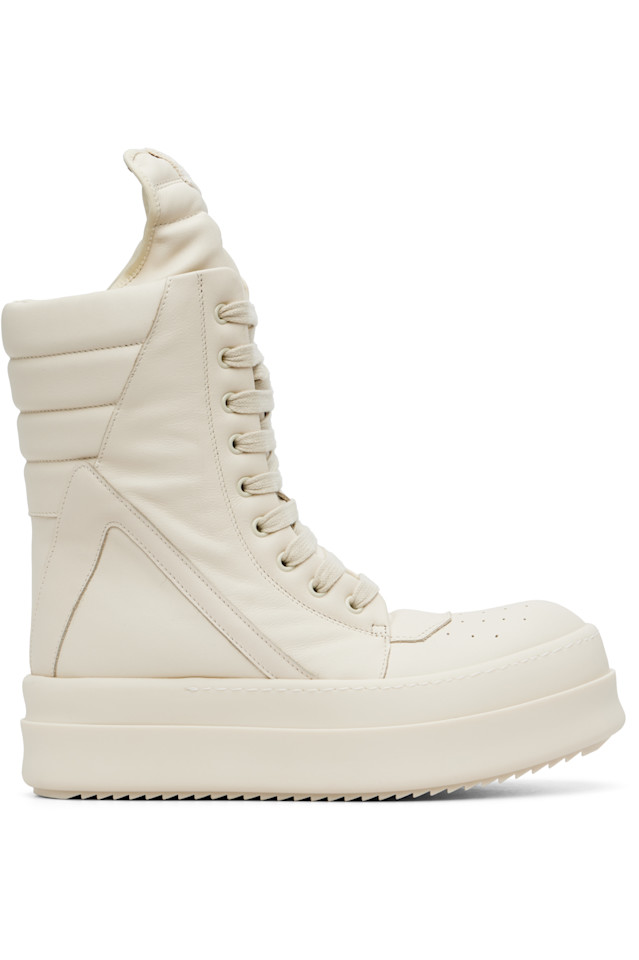 Rick Owens Off-White concordians megageobaskets sneakers
Rick Owens Off-White concordians megageobaskets sneakers