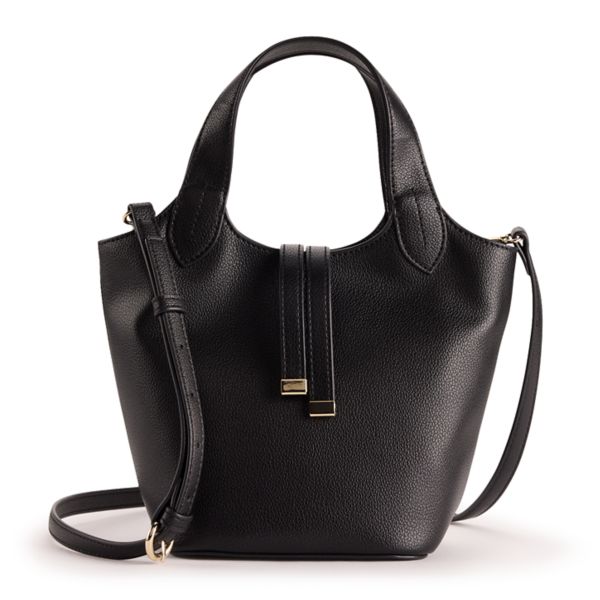 Мягкая сумка-тоут через плечо Lc Lauren Conrad, черный 
Мягкая сумка-тоут через плечо Lc Lauren Conrad, черный