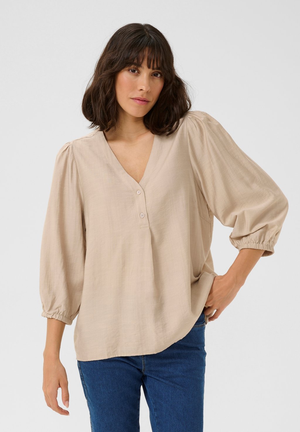 Блуза LUI BUTTON Kaffe, бежевый 
Блуза LUI BUTTON Kaffe, бежевый