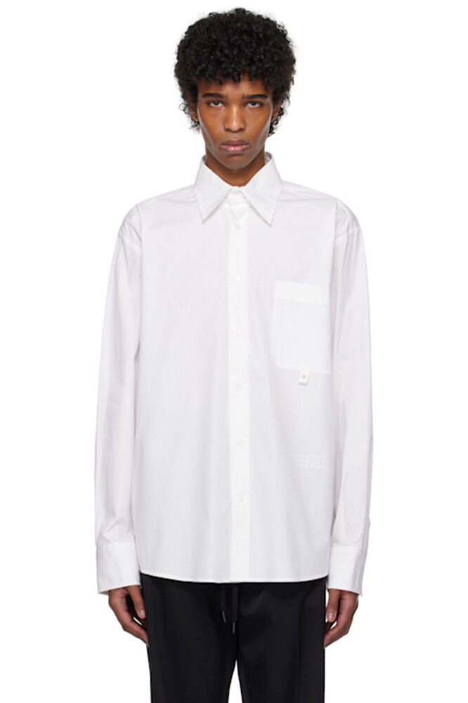 Белая рубашка с длинными рукавами MM6 Maison Margiela
Белая рубашка с длинными рукавами MM6 Maison Margiela