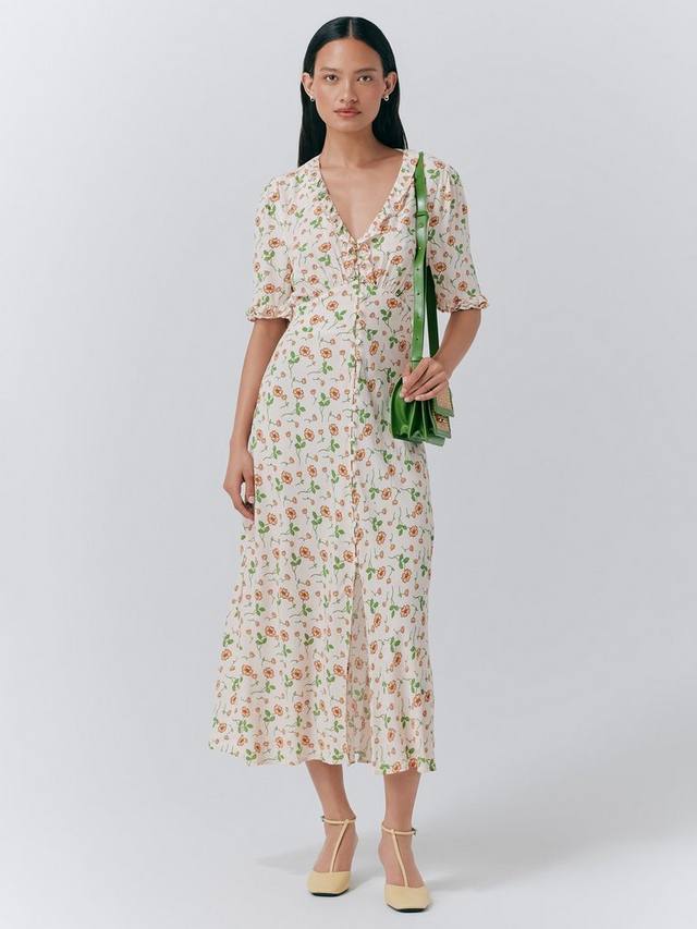 Платье Saffie с цветочным принтом Ghost, Yellow/Multi
Платье Saffie с цветочным принтом Ghost, Yellow/Multi